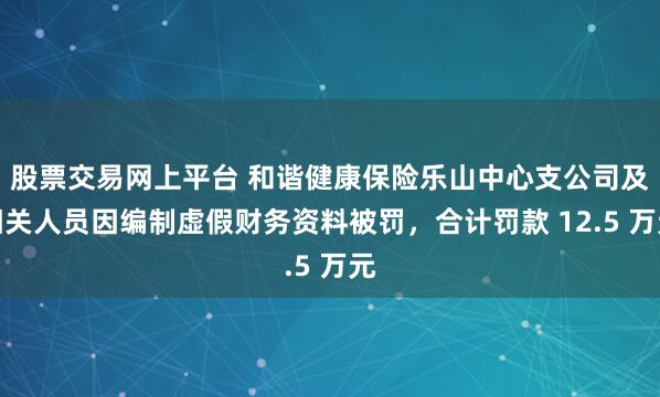 股票交易网上平台 和谐健康保险乐山中心支公司及相关人员因编制虚假财务资料被罚,合计罚款 12.5 万元